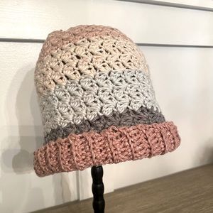 Handmade Crochet Ombré Beanie Hat